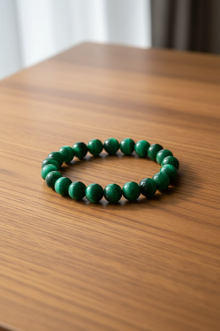 GREEN TIGER EYE BRACELET - Prosperity, Growth & Confidence