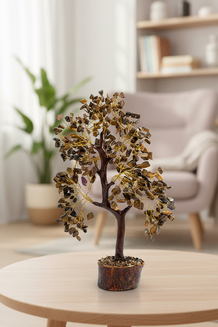 TIGER EYE TREE 300 BEADS  - For Confidence-Boosting &  Home And Office Decor