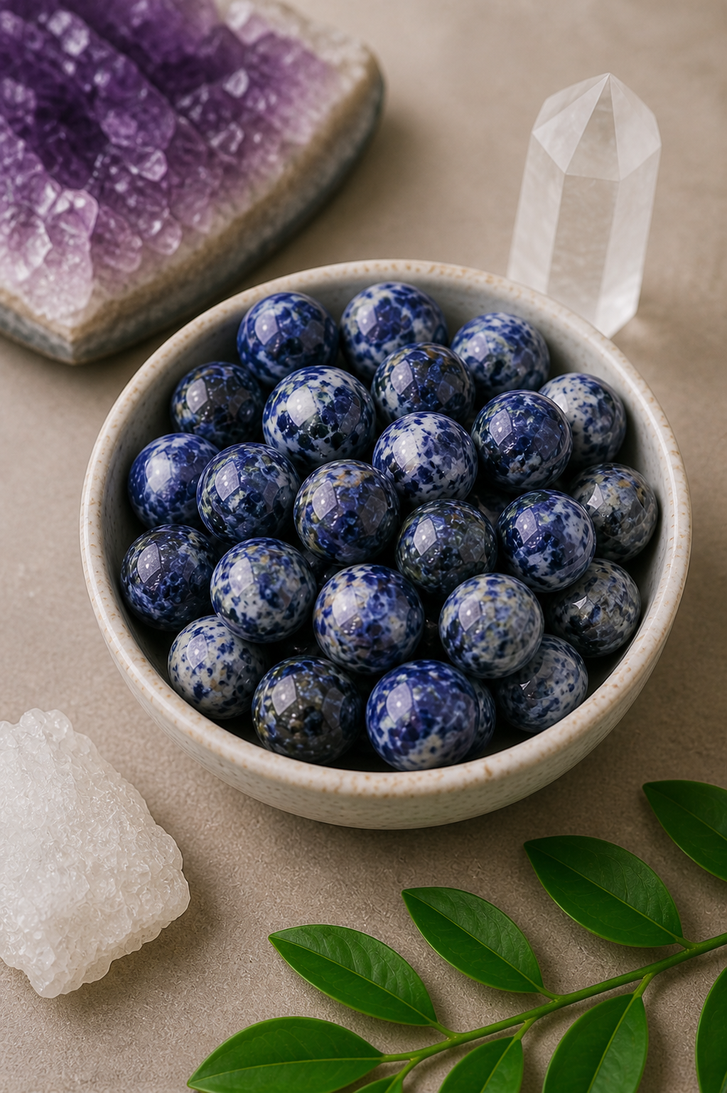 SODALITE CRYSTAL TUMBLE - 100 GRAM - Suitable for gifting & spiritual collections