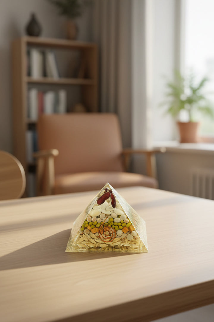 3 INCH ANNAPURNA CRYSTAL PYRAMID  – Abundance, Nourishment &amp; Prosperity