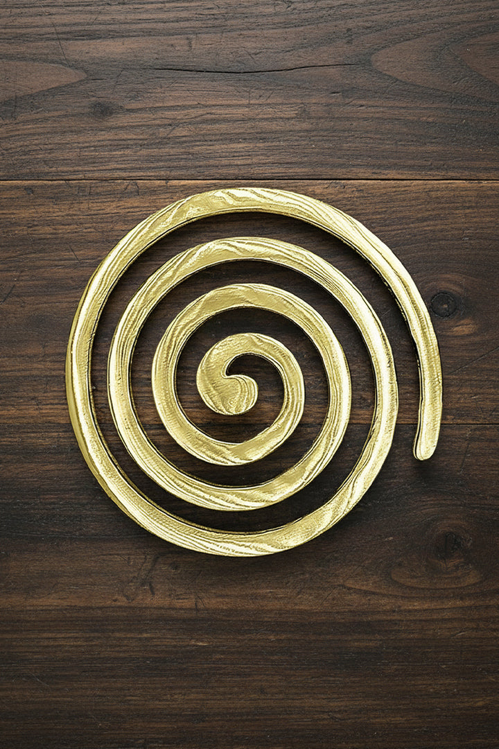 VASTU VARDAN BRASS PLAIN HELIX 4 INCH