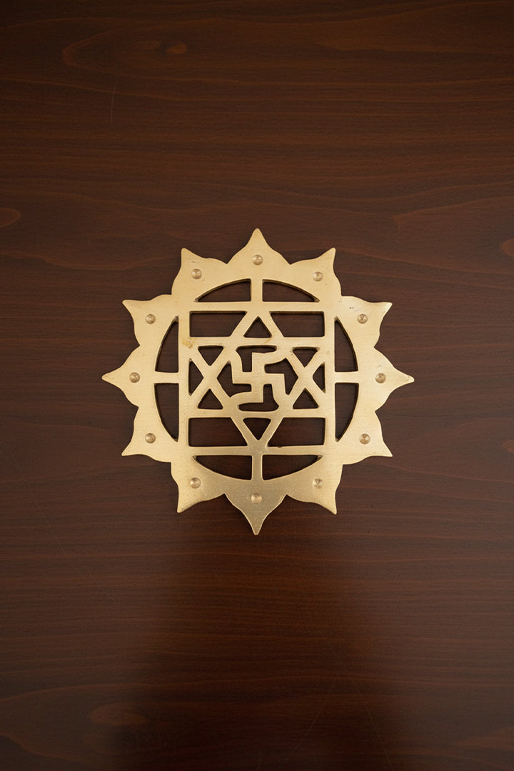 VASTU VARDAN BRASS KAMAL SATIYA HELIX 6 INCH