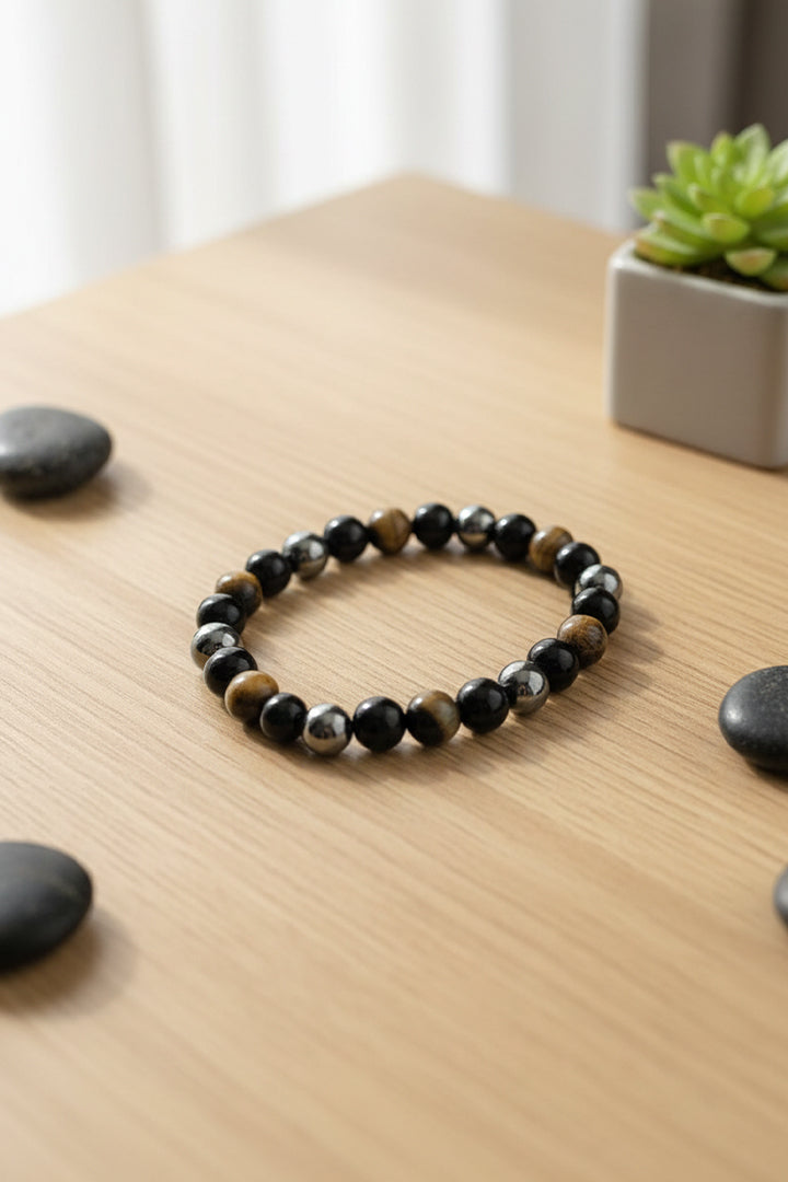 TRIPPLE PROTECTION BRACELET - Protection, Grounding & Confidence