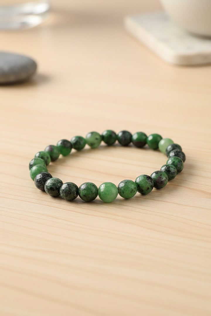 RUBY ZIOSITE BRACELET -  Passion & Emotional Healing