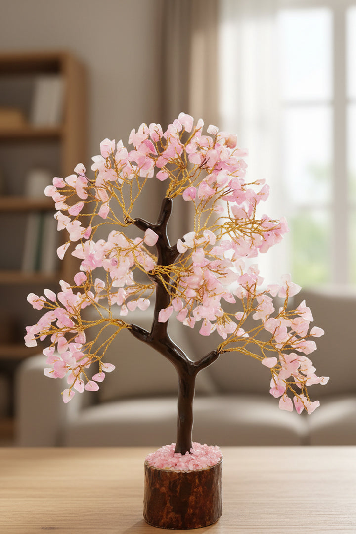 ROSE QUARTZ TREE 300 BEADS - Love, Healing & Positive Energy