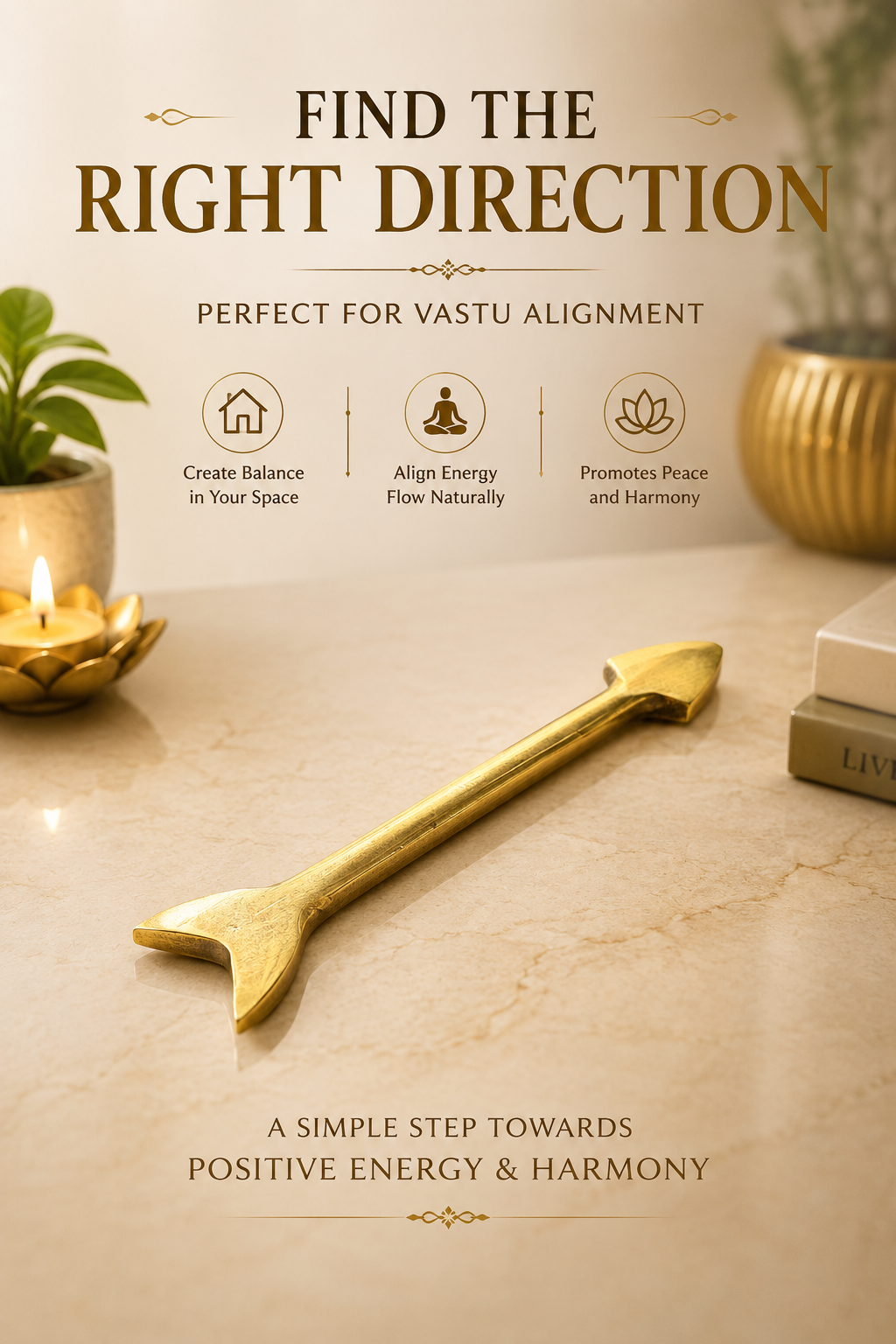 BRASS ARROW DIGPAL SHASTRA STATUE