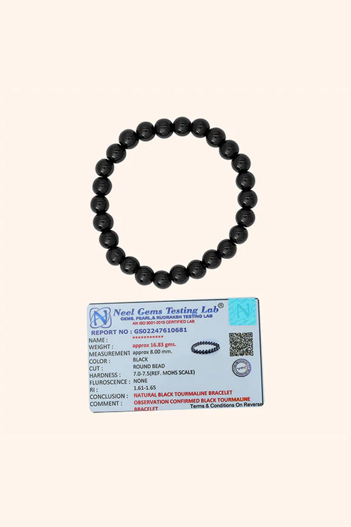 BLACK TOURMALINE ORIGINAL BRACELET - 8 MM BEADS - Protection & Grounding