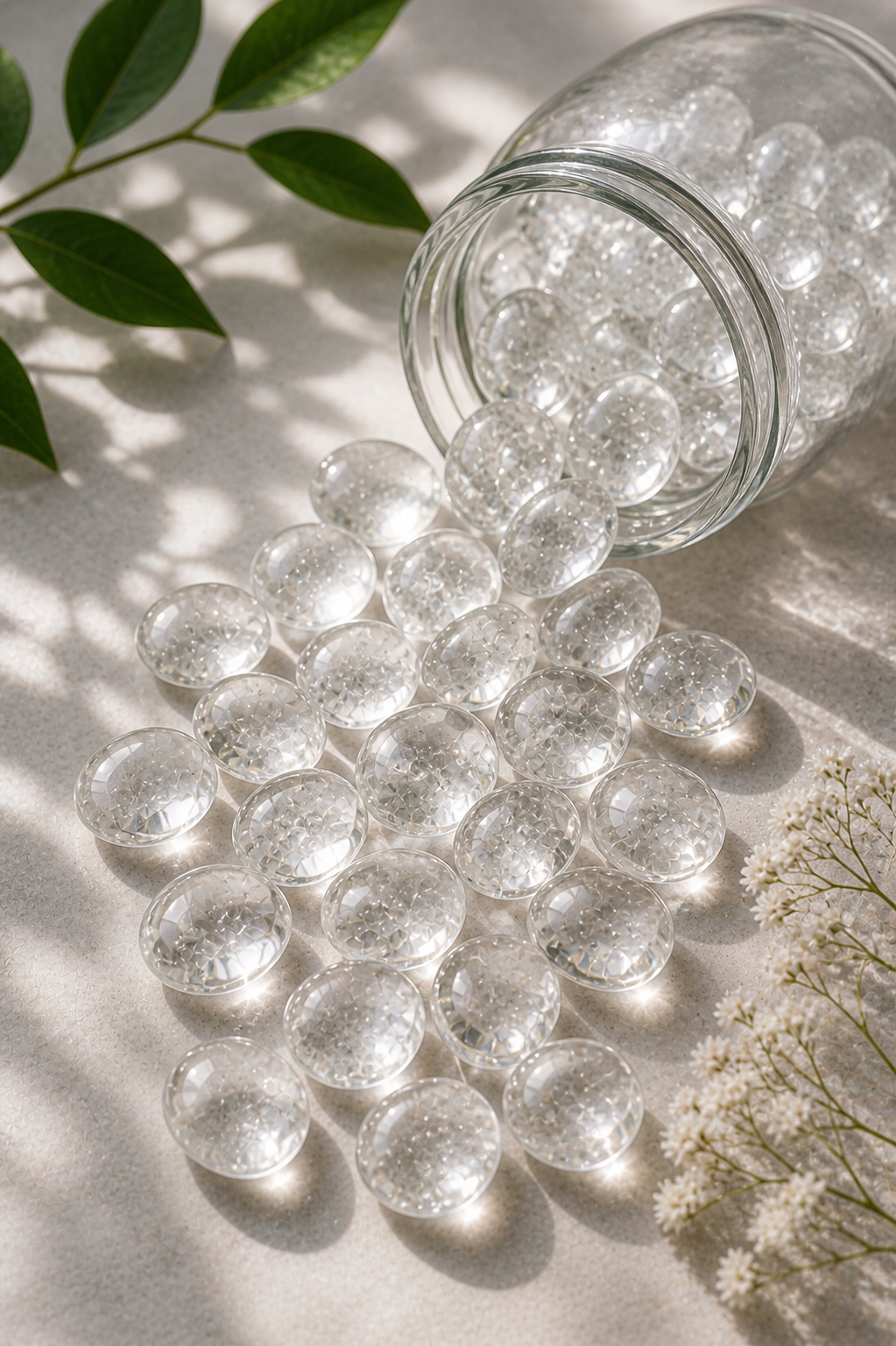 CLEAR QUARTZ CRYSTAL TUMBLE 100 GRAM - Ideal for meditation &  healing practices
