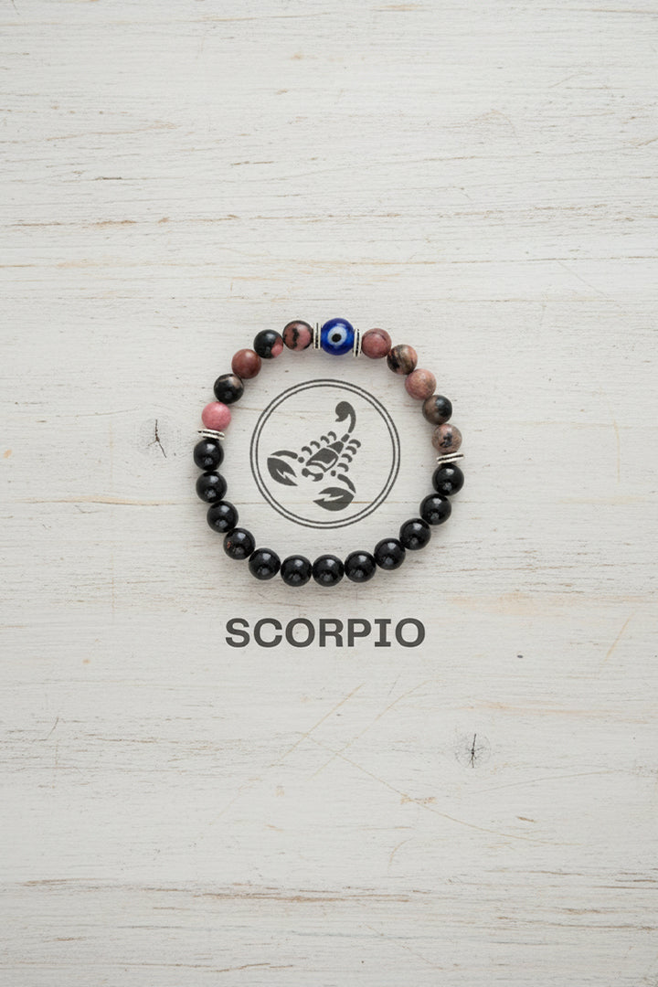 SCORPIO (वृश्चिक) RASHI BRACELET - Supports courage & self-confidence.