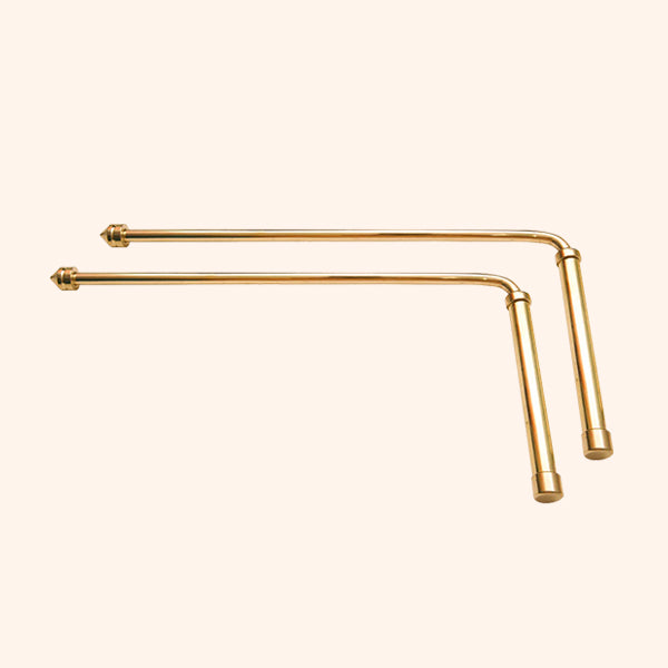 BRASS DOWSING ROAD WITH HANDLE 8MM