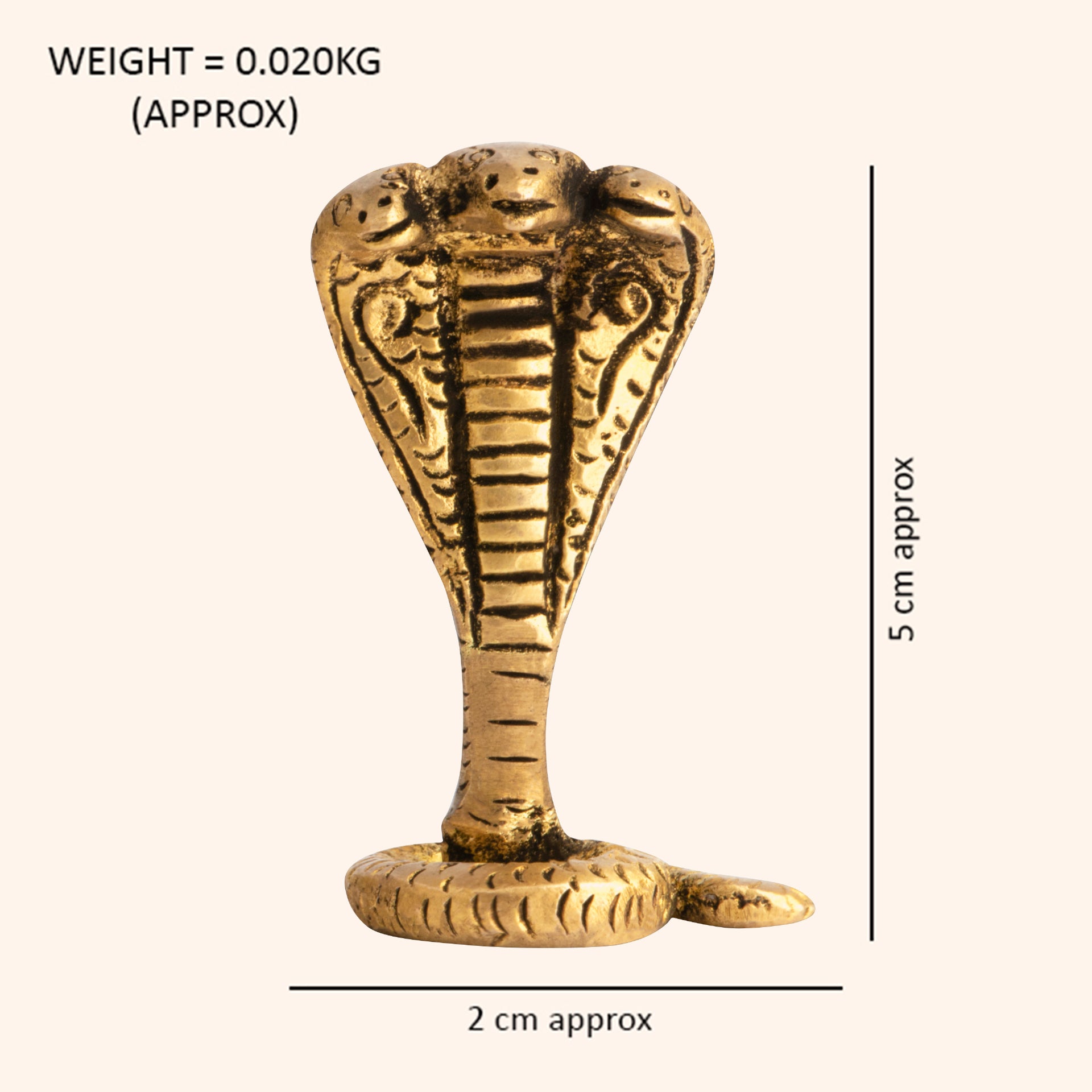 VASTU VARDAN BRASS SNAKE PACK OF 3