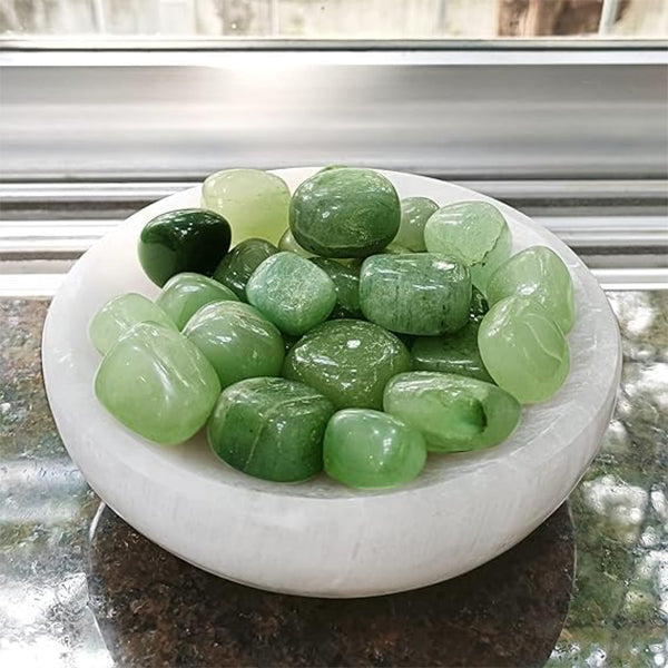 VASTU VARDAN CRYSTAL GREEN AVENTURINE TUMBLE 100 GRAM