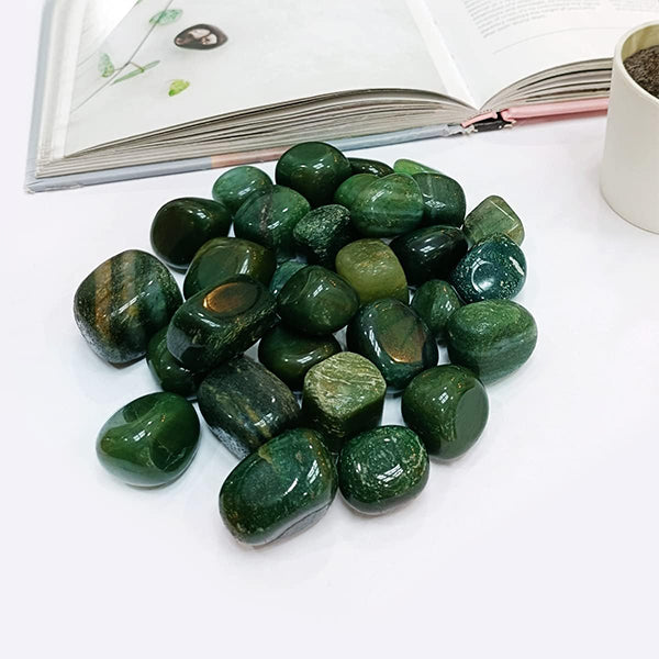 VASTU VARDAN CRYSTAL BLOOD STONE TUMBLE 100 GRAM