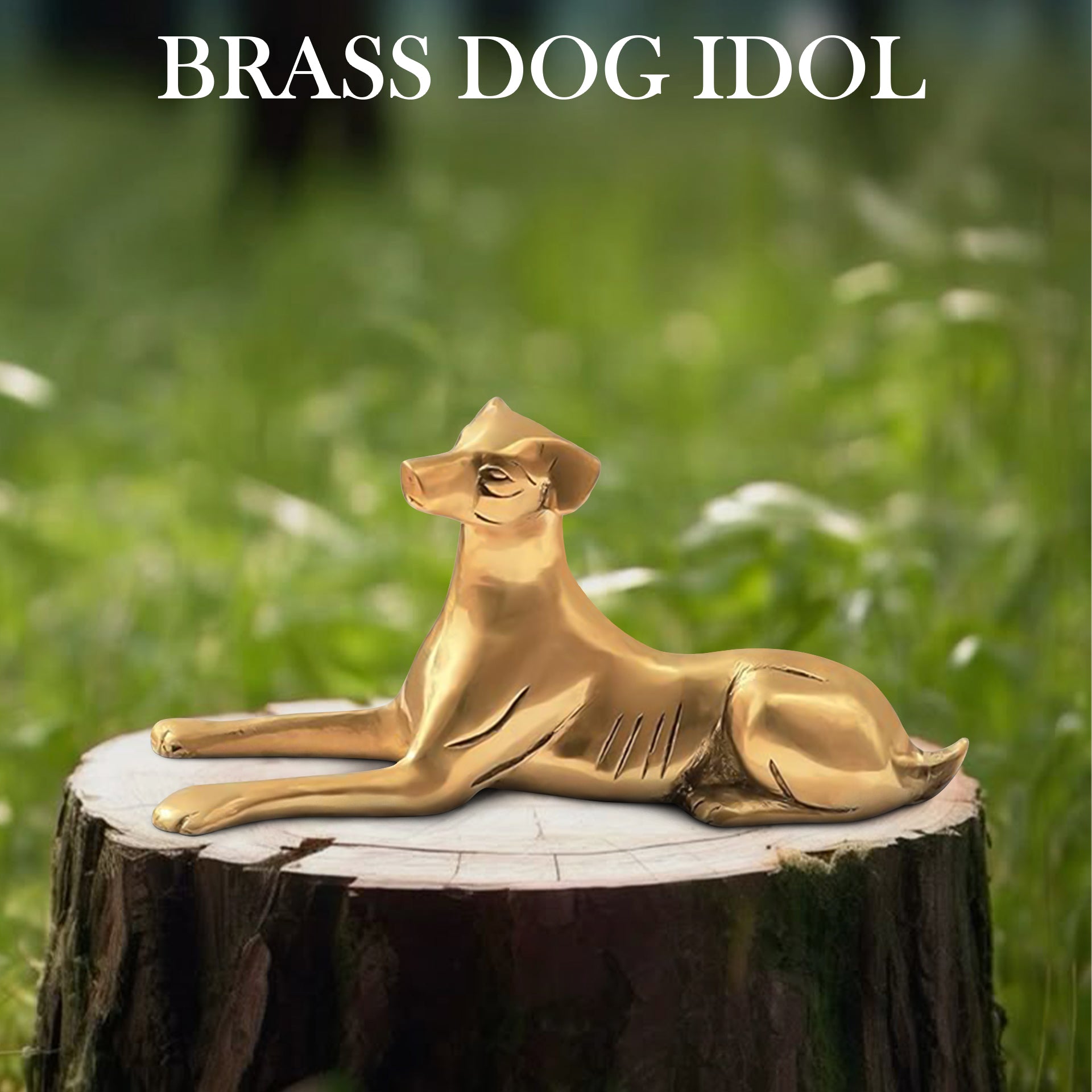 VASTU VARDAN BRASS DOG  STATUE