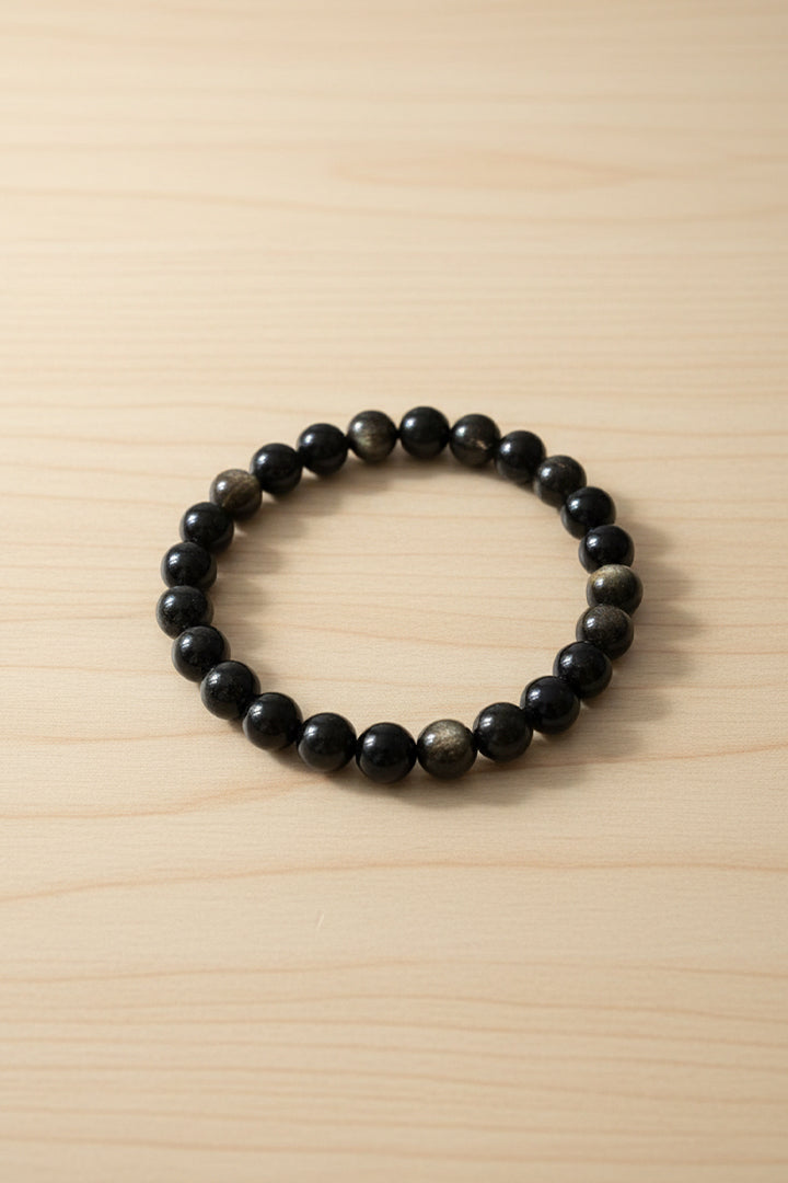 GOLDEN OBSIDIAN BRACELET -  Protection, Manifestation & Inner Power