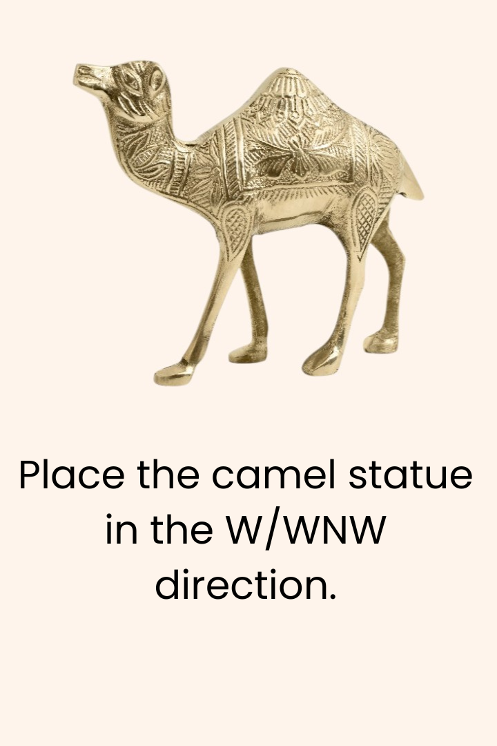 VASTU VARDAN BRASS DESIGN CAMEL STATUE