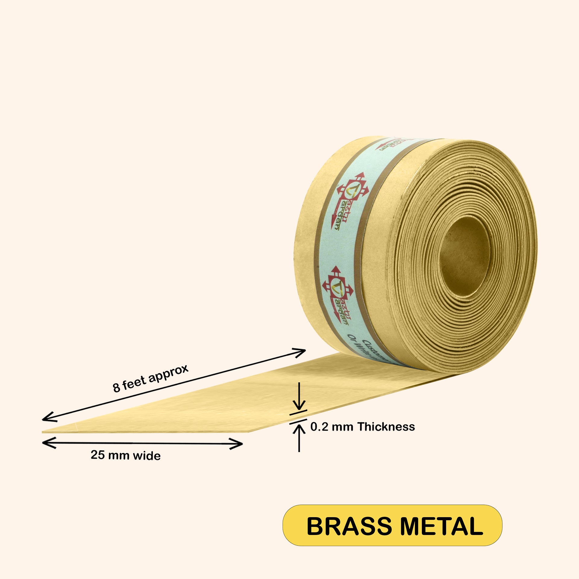 VASTU VARDAN 8 FEET 1 INCH BRASS STRIP