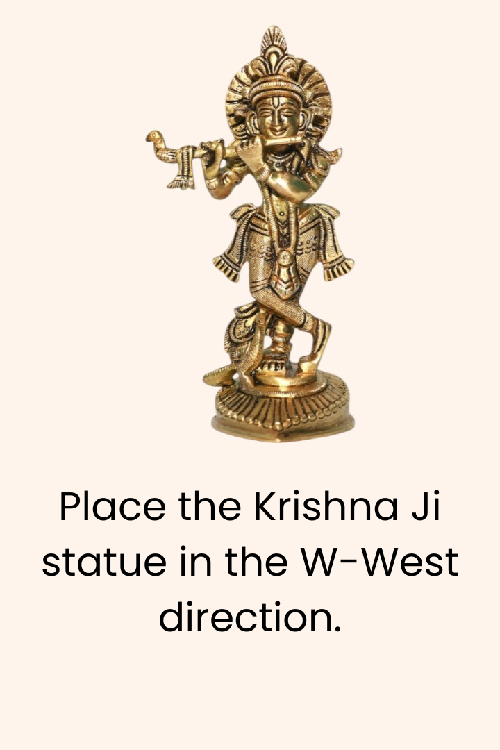 VASTU VARDAN BRASS KRISHNA JI STATUE