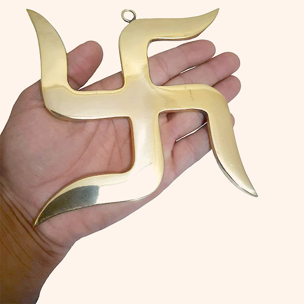 VASTU VARDAN 6 INCH BRASS SWASTIK