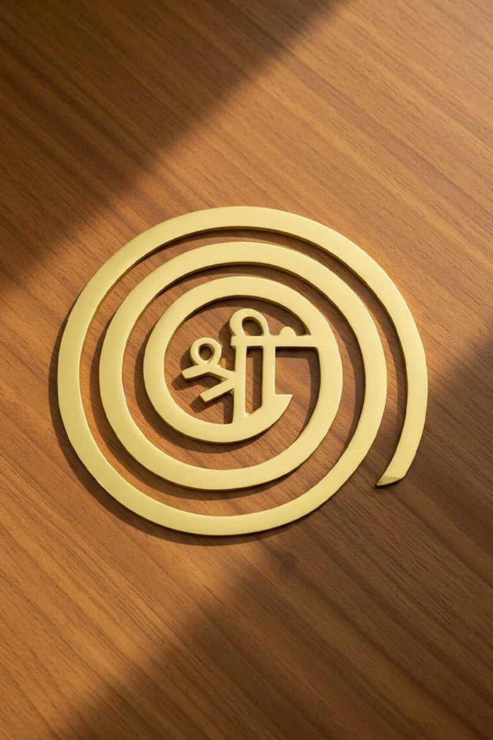 VASTU VARDAN BRASS SHREE HELIX 6 INCH PACK OF 3