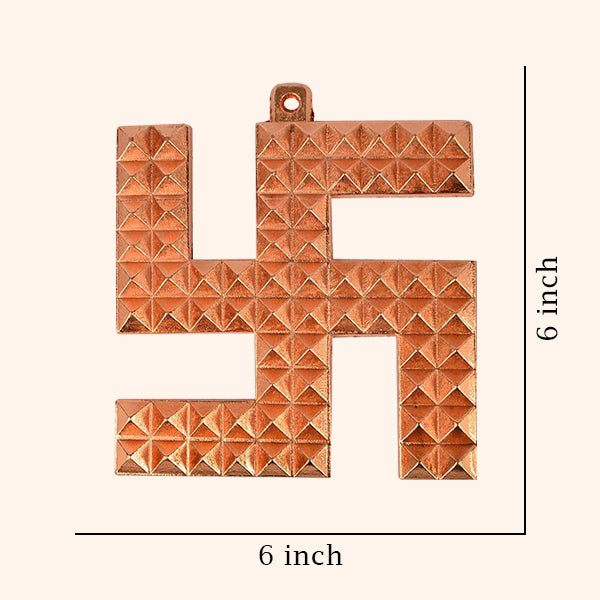VASTU VARDAN 6 INCH COPPER SWASTIK