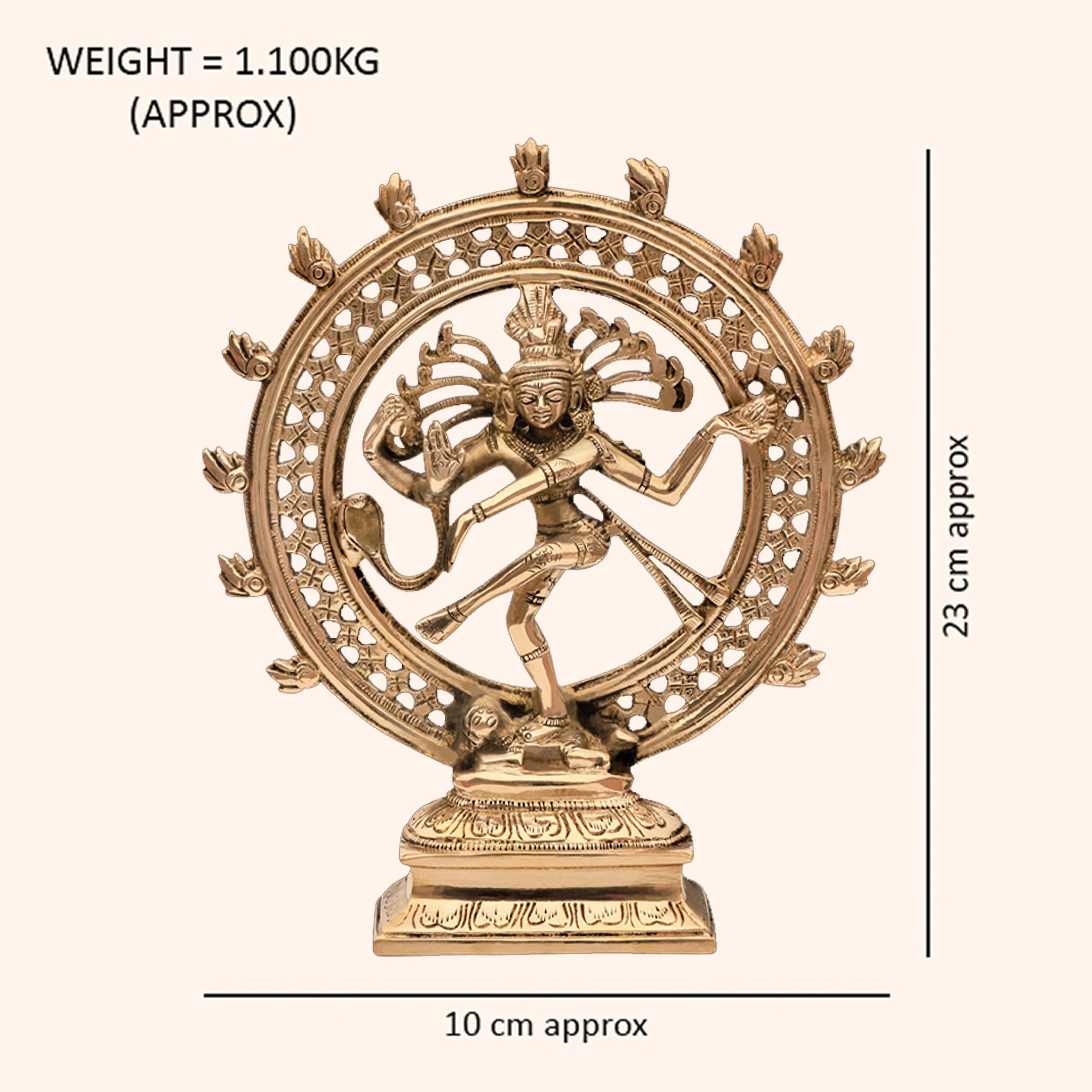 VASTU VARDAN BRASS NATRAJ JI