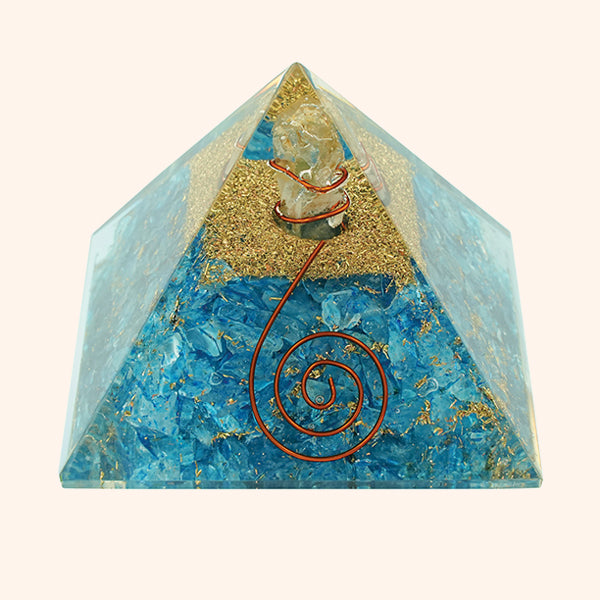 2 INCH TURQUOISE FIROZA CRYSTAL PYRAMID