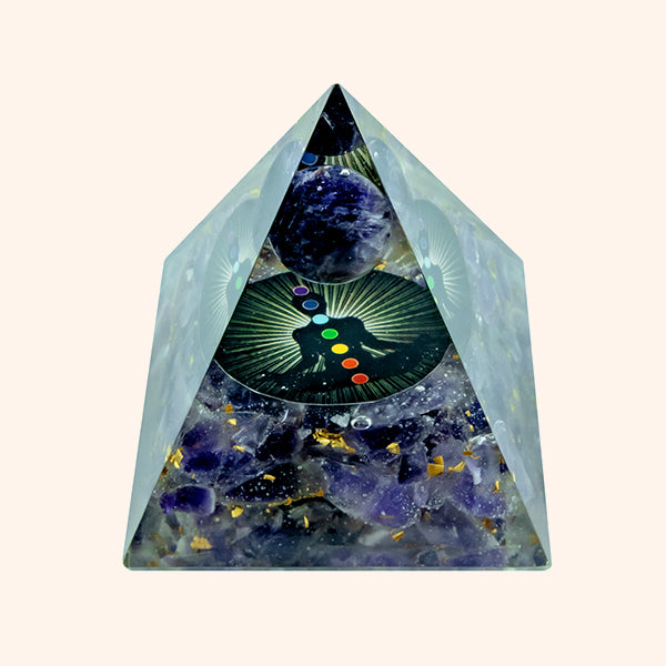3 INCH AMETHYST BALL CRYSTAL PYRAMID