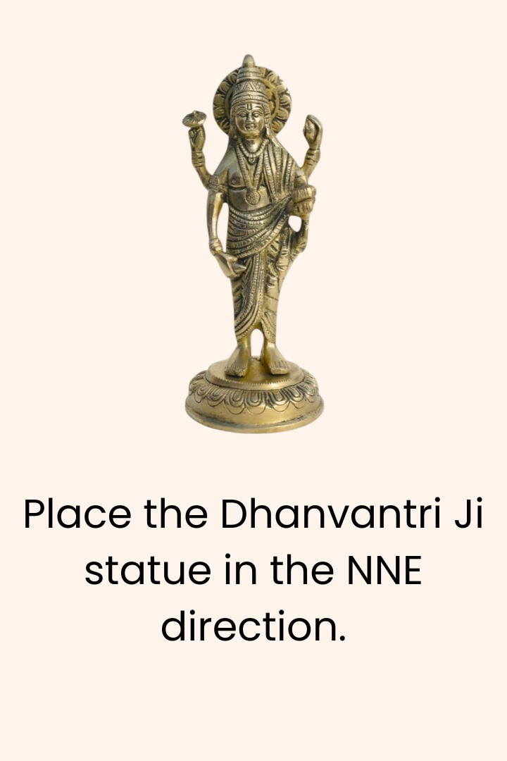 VASTU VARDAN BRASS DHANVANTRI STATUE