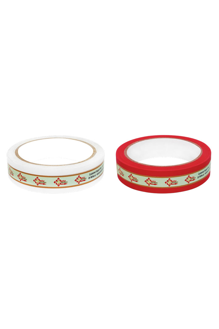 WHITE AND RED TAPE | 1 INCH | LENGTH- 16 METER APPROX | TOILET CORRECTION| VASTU TAPE REMEDY |PACK OF 2 |
