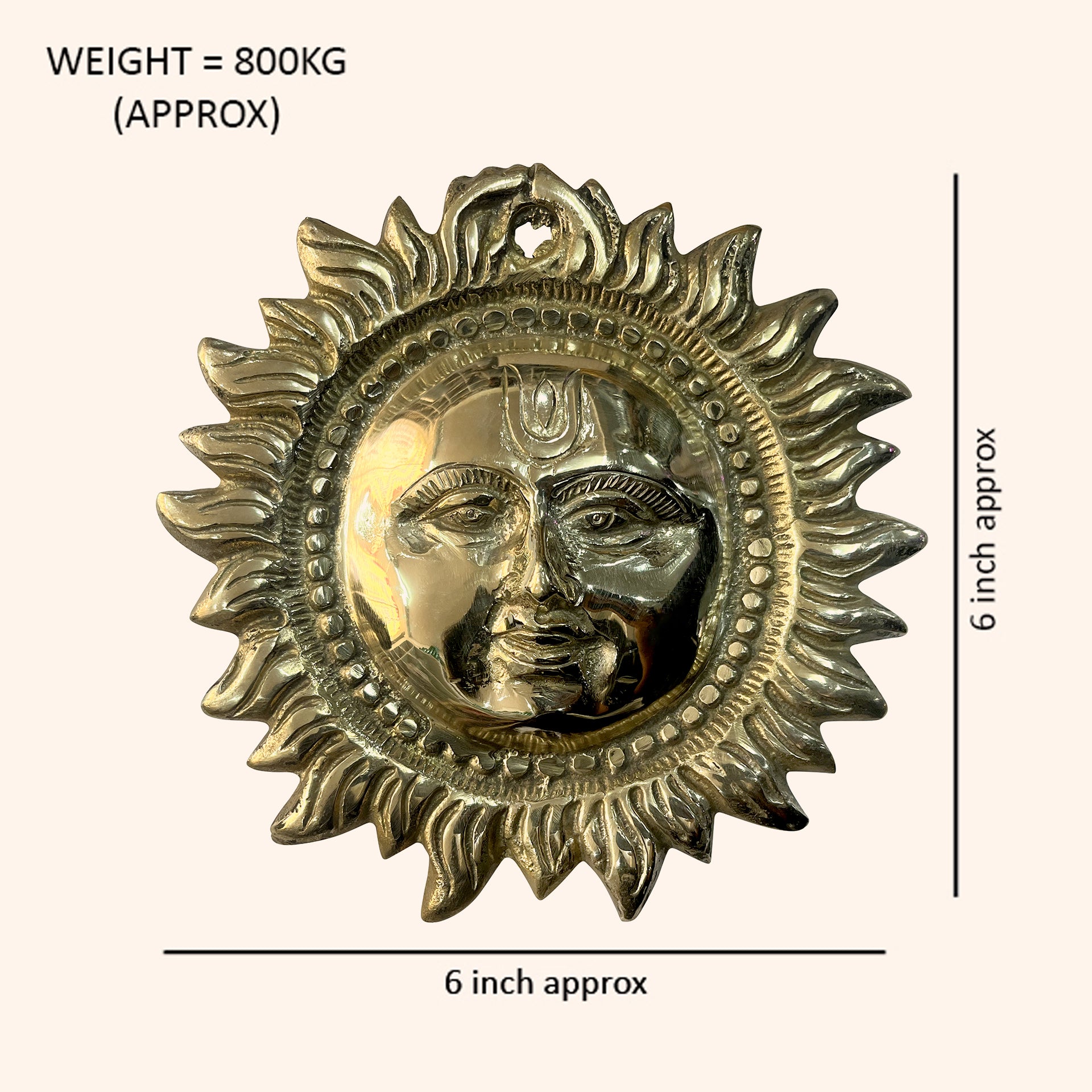VASTU VARDAN BRASS NEW FACE SMALL SUN