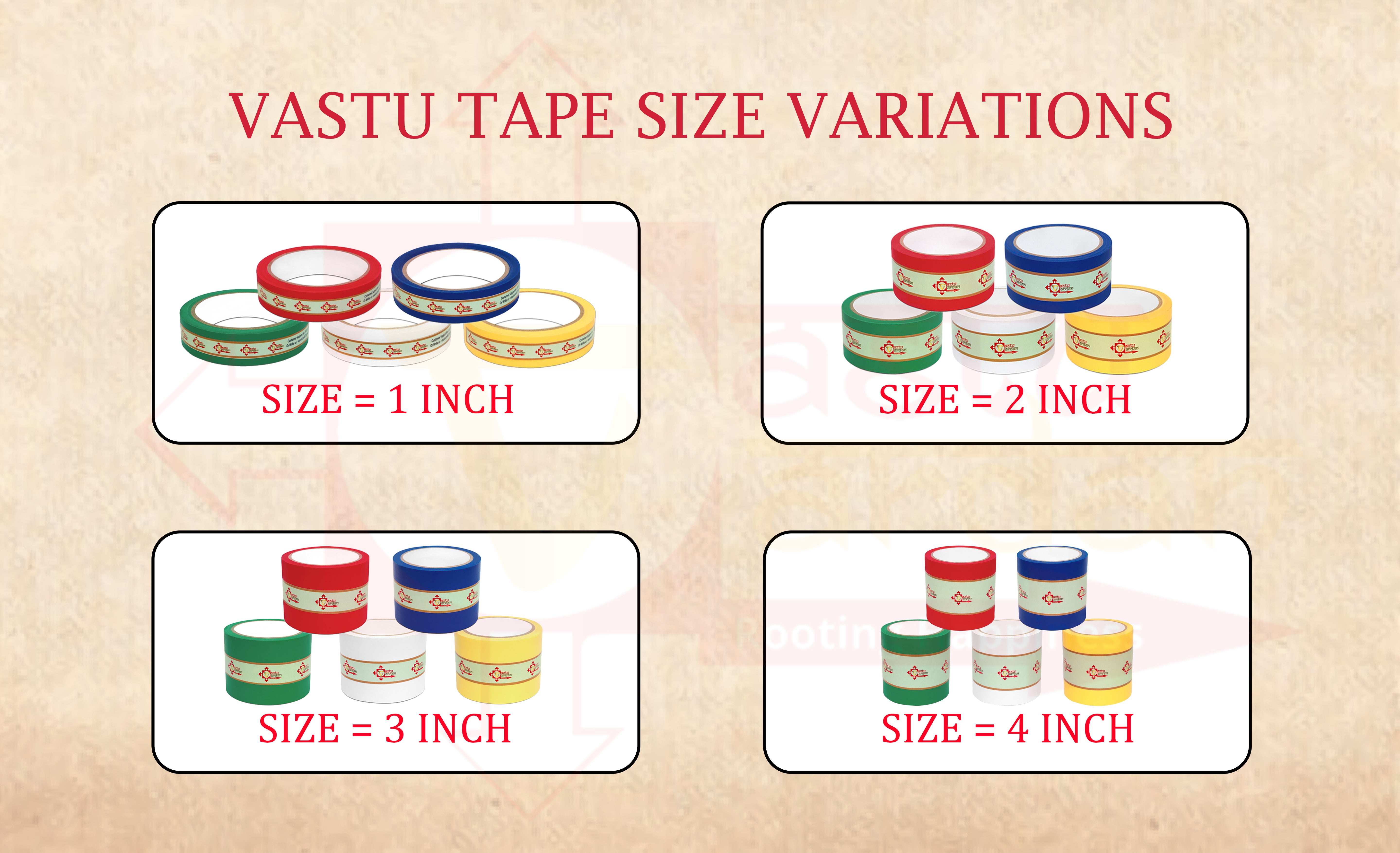 YELLOW AND WHITE TAPE | 4 INCH | LENGTH- 16 METER APPROX | TOILET CORRECTION| VASTU TAPE REMEDY |PACK OF 2 |