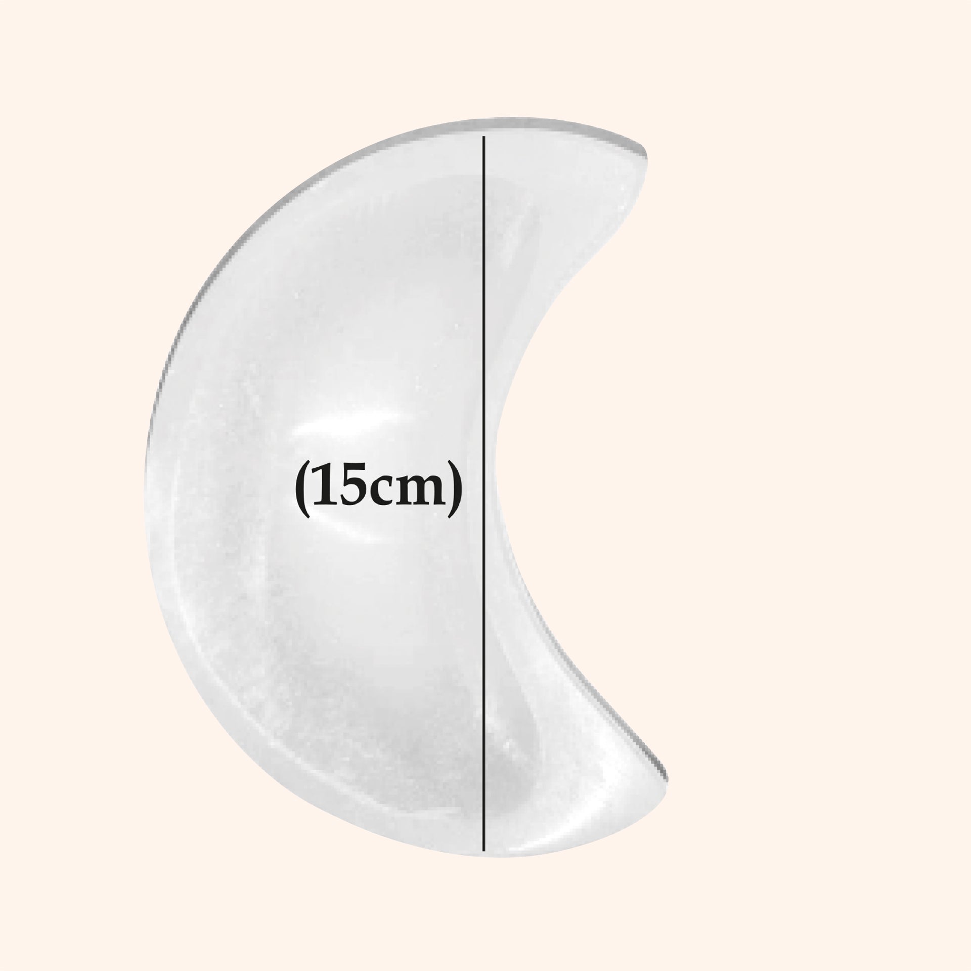 VASTU VARDAN CRYSTAL MOON SHAPE BOWL 15CM