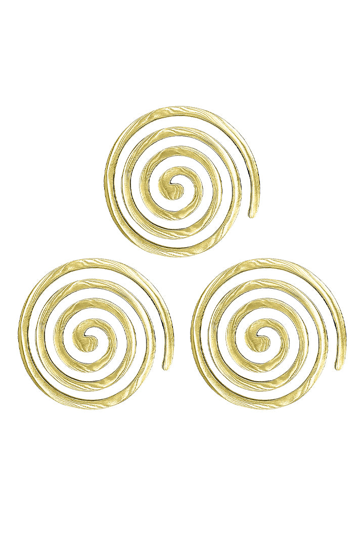 VASTU VARDAN BRASS PLAIN HELIX 6 INCH PACK OF 3