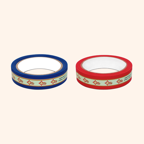 RED AND BLUE TAPE | 1 INCH | LENGTH- 16 METER APPROX | TOILET CORRECTION| VASTU TAPE REMEDY |PACK OF 2 |