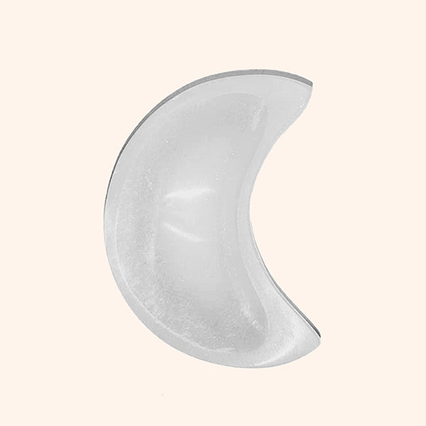 CRYSTAL MOON SHAPE BOWL 10CM