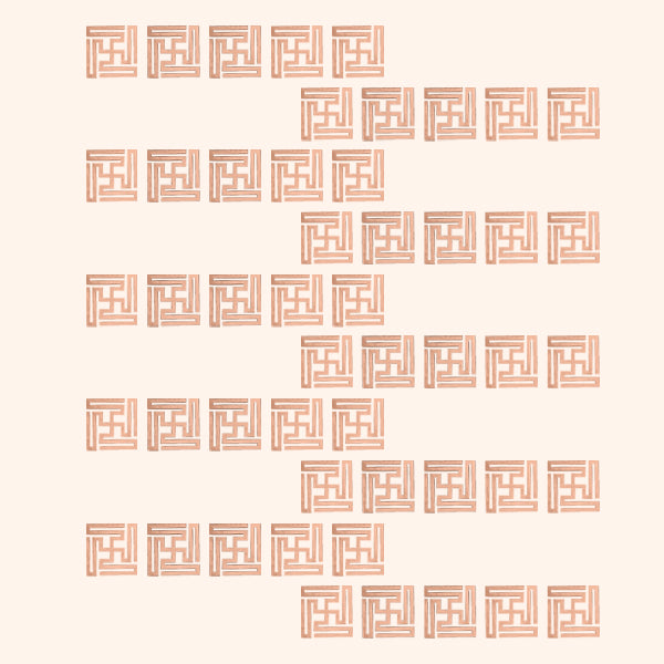 VASTU VARDAN COPPER NANDAVRAT SWASTIK 2 CM (APPROX) 50 PCS