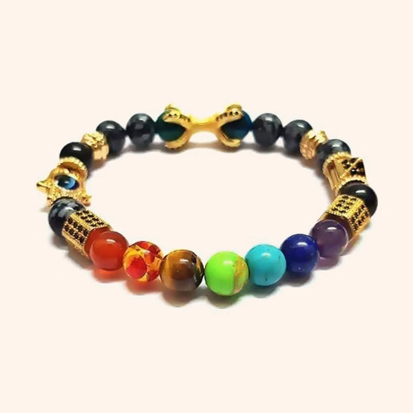 SEVEN CHAKRA DESTINY CLAW BRACELET