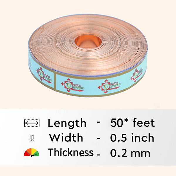 VASTU VARDAN 50 FEET 0.5 INCH COPPER STRIP