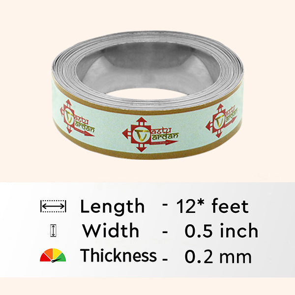 VASTU VARDAN 12 FEET 0.5 INCH STAINLESS STEEL STRIP