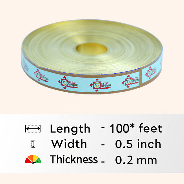 VASTU VARDAN 100 FEET 0.5 INCH BRASS STRIP
