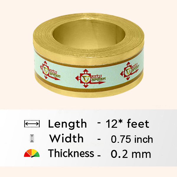 VASTU VARDAN 12 FEET 0.75 INCH BRASS STRIP