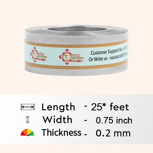 VASTU VARDAN 25 FEET 0.75 INCH STAINLESS STEEL STRIP