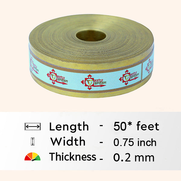 VASTU VARDAN 50 FEET 0.75 INCH BRASS STRIP