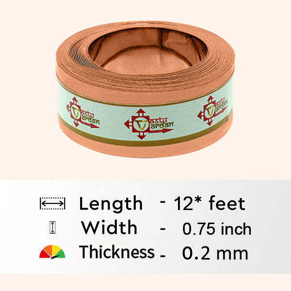 VASTU VARDAN 12 FEET 0.75 INCH COPPER STRIP