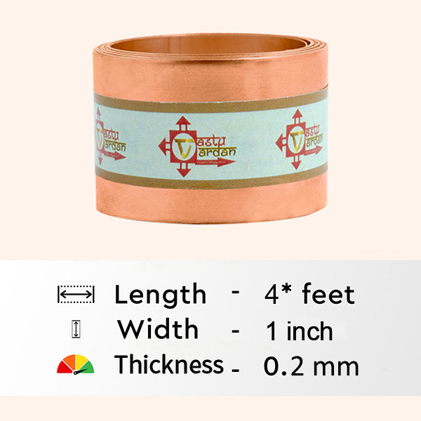 VASTU VARDAN 4 FEET 1 INCH COPPER STRIP