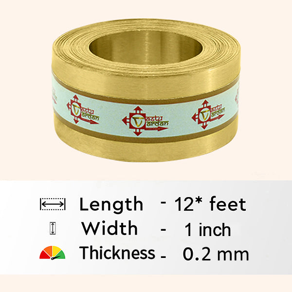 VASTU VARDAN 12 FEET 1 INCH BRASS STRIP