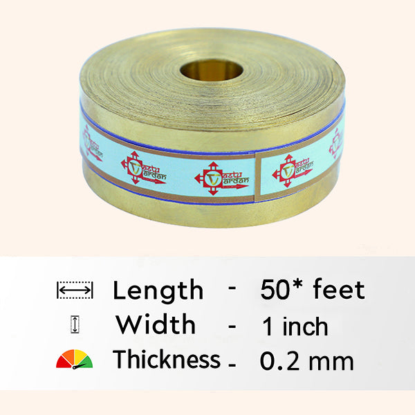 VASTU VARDAN 50 FEET 1 INCH BRASS STRIP