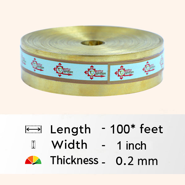VASTU VARDAN 100 FEET 1 INCH BRASS STRIP