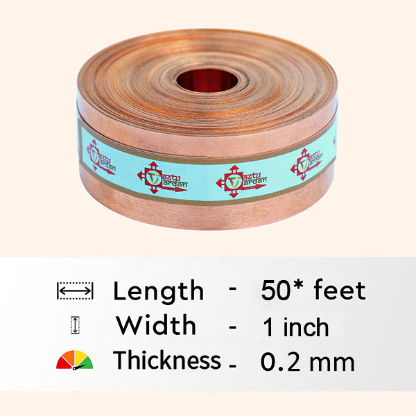 VASTU VARDAN 50 FEET 1 INCH COPPER STRIP